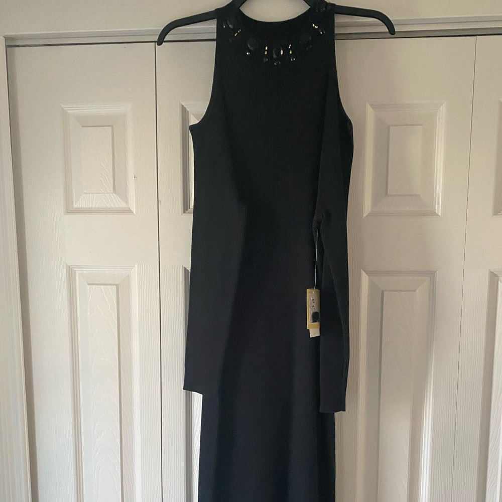 ECI Black Midi Dress